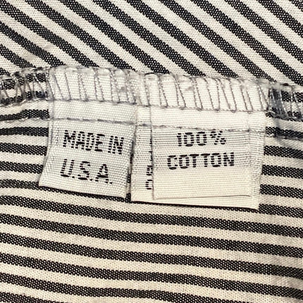 Planet Women's Black White Striped Long Sleeve Button Down Shirt Top Size 1