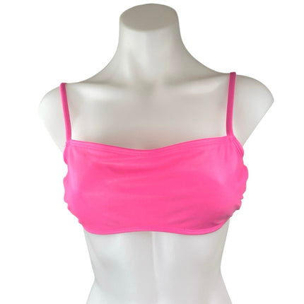 Xhilaration Pink Tank Cami Two Piece Swim Bikini Swimsuit Swimwear Set Sz M/L