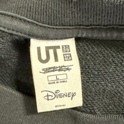 UT Uniqlo x Disney Women's Black Mickey Mouse Pullover Sweatshirt Top Size L