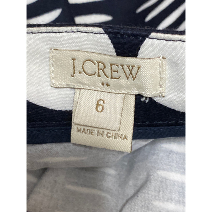 J.Crew Black White Polka Dots Gradient High Waist Pocket A Line Mini Skirt Sz 6