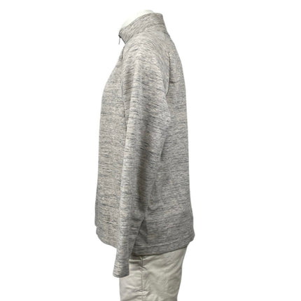 Banana Republic Gray Heathered 1/4 Zip Long Sleeve Sweatshirt Sweater Top Size L