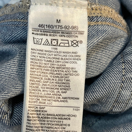 Gap Women's Blue Medium Wash Utility Y2k Straight Denim Jean Overalls Size M