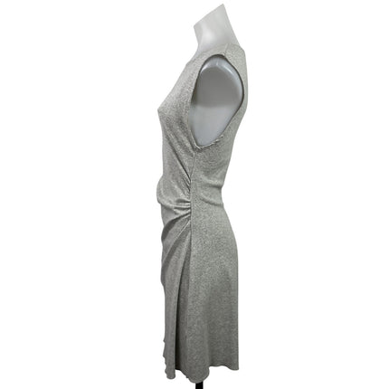 WeWoreWhat Heather Gray Sleeveless Knit Ruched A Line Mini Tank Dress Size L