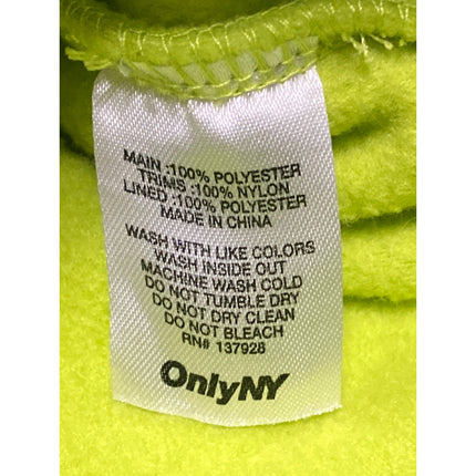 OnlyNY Women's Green Turtleneck Half Snap Fleece Long Sleeve Sweater Top Size M