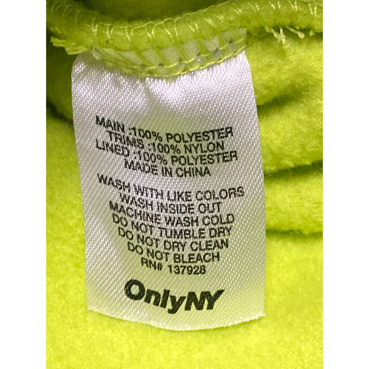 OnlyNY Women's Green Turtleneck Half Snap Fleece Long Sleeve Sweater Top Size M