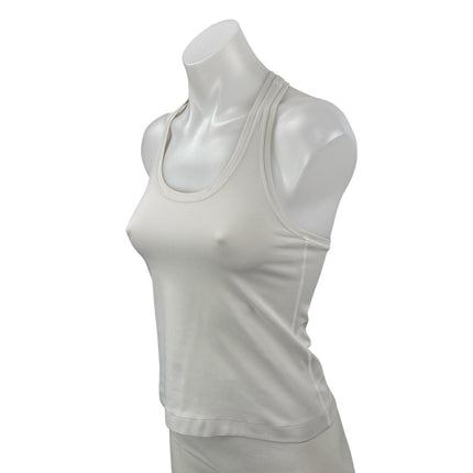 Lululemon Women's White Racerback Yoga Workout Running Athletic Tank Top Size 4