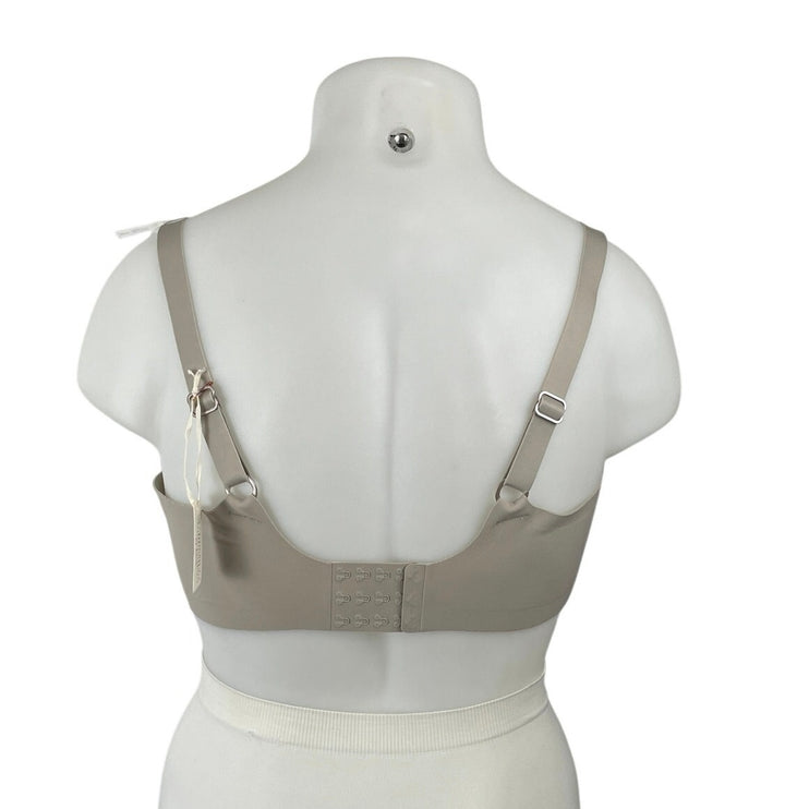 NEW Aerie Smoothez Unline Khaki Sleeveless Lingerie Hook Eye Plunge Bra Top 40DD