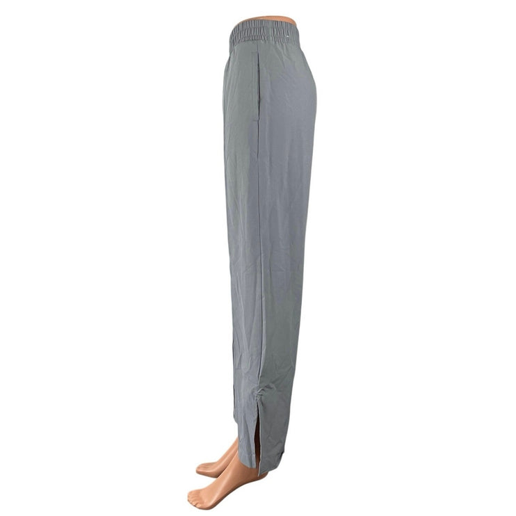 Abercrombie & Fitch Women's Gray Pull On Slit Wide Leg Trousers Pants Size XXS