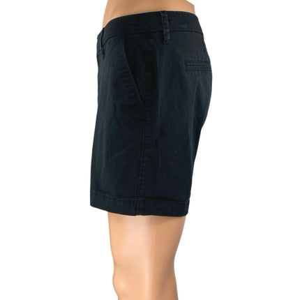 Old Navy Men's Black Twill Straight Leg Slim Fit Khaki Chino Golf Shorts Size 4