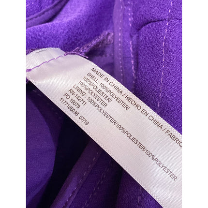 Eloquii Women's Purple High Waisted Tie Front Wide Leg Trousers Pants Size 20