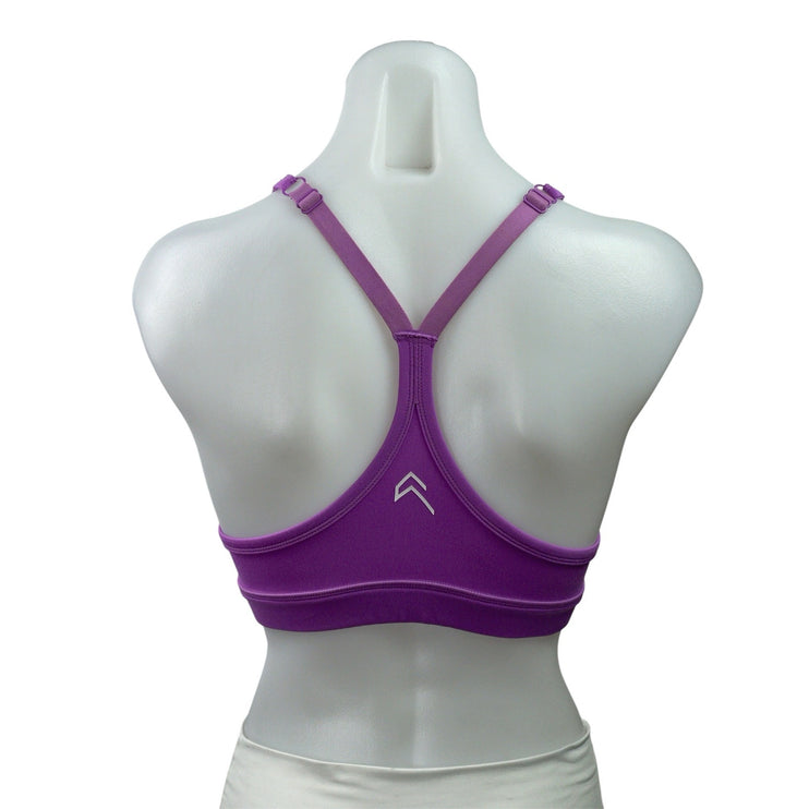 Oner Active Everyday Purple Racerback Workout Active Sports Bra Crop Tank Top S