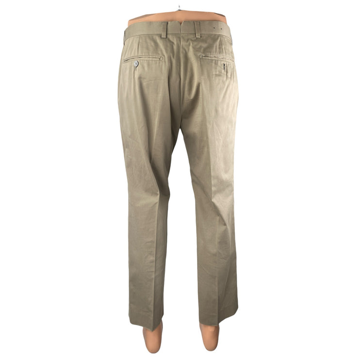 Banana Republic Men's Beige Tan Straight Leg Chino Khaki Trousers Dress Pants 32