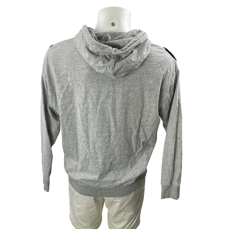 Marc New York Men's Gray Black Long Sleeve Hoodie Hooded Sweatshirt Top Size M