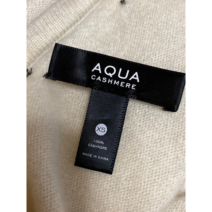 Aqua Women's Yellow Crew Neck Long Sleeve Knit Pullover Sweater Top Size XS
