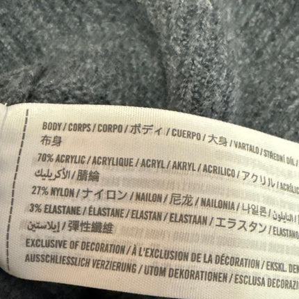 Abercrombie & Fitch Gray Knit Long Sleeve Button Down Cardigan Sweater Top Sz S