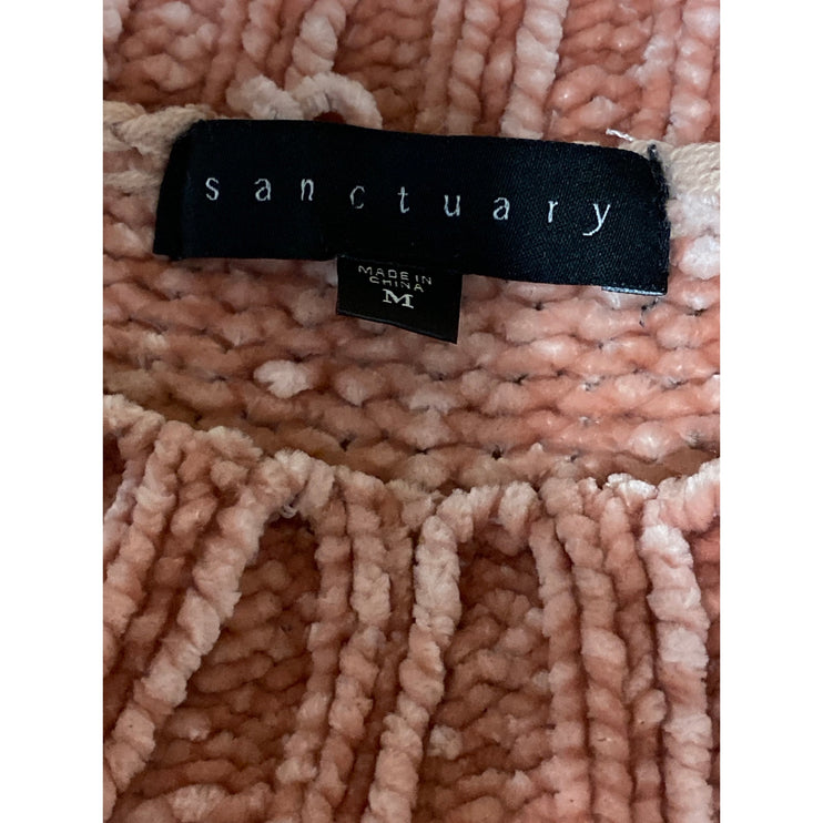 Sanctuary Women's Coral Long Sleeve Round Neck Knit Pullover Sweater Top Size M