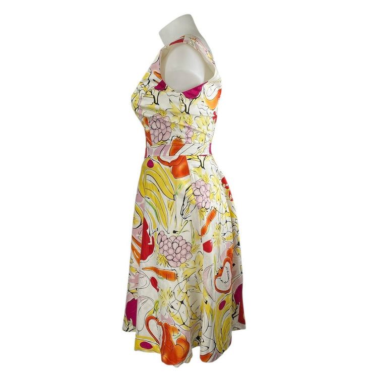 Danny & Nicole Womens Multicolor Printed Sleeveless V-neck Mini A-line Dress 10