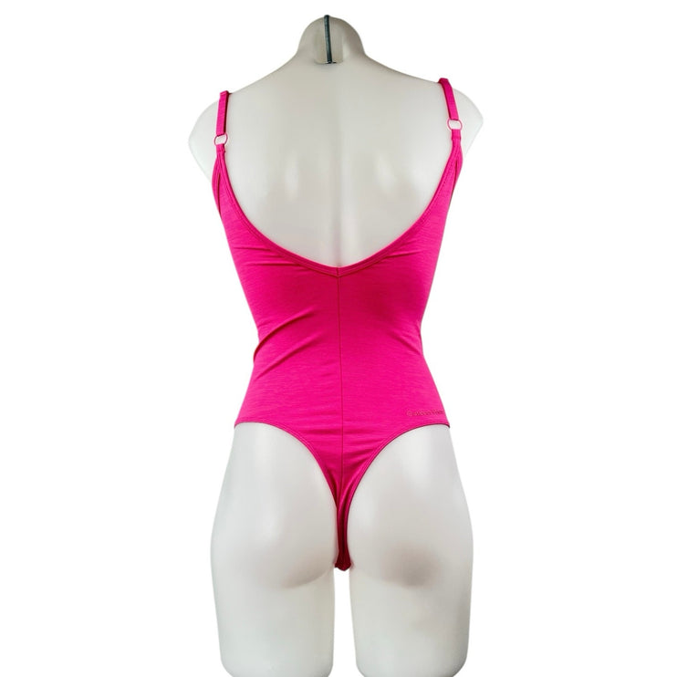 Outdoor Voices Pink Sleeveless Scoop Back Thong One Piece Swimsuit Swimwear XS