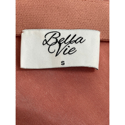 Bella Vie Women's Pink Silk Satin High Waisted Flowy A Line Maxi Skirt Size S