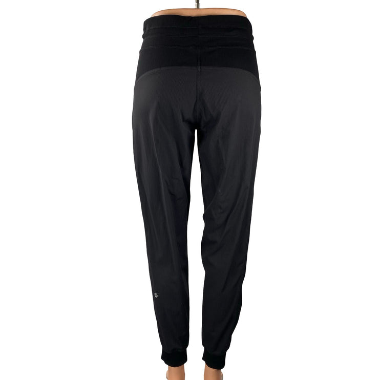 Lululemon Dance Studio Black Yoga Athletic Activewear Jogger Trousers Pants Sz 4