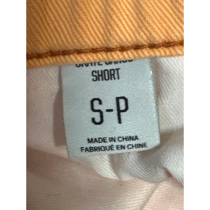 Urban Outfitters BDG Women's Orange Frayed Raw Hem Straight Leg Cargo Shorts S