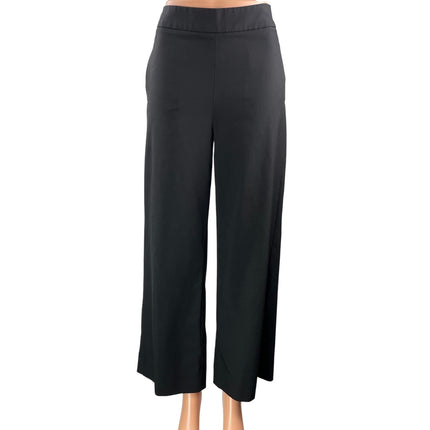 Banana Republic Women's Black High Waisted Wide Leg Trousers Pants Size 0 Tall