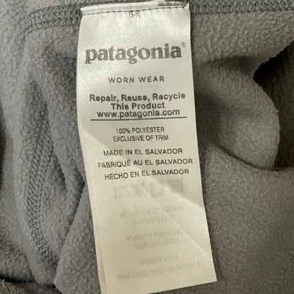 Patagonia Micro D Fleece Men's Gray Rabbit Logo 1/4 Zip Pullover Sweater Top L