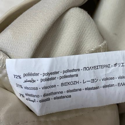 Zara Women's Beige Khaki Chino Pleated High Rise Trousers Dress Pants Size M