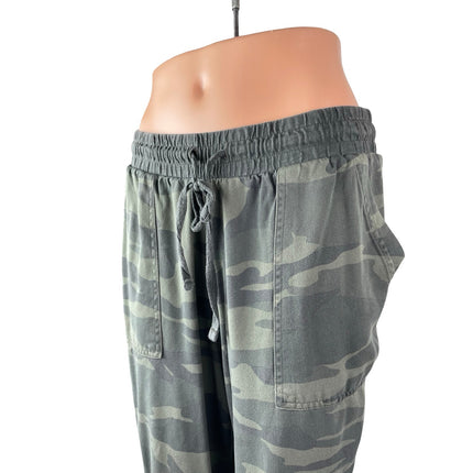 Splendid Lakeside Boardwalk Women's Camouflage High Rise Jogger Trousers Pants M