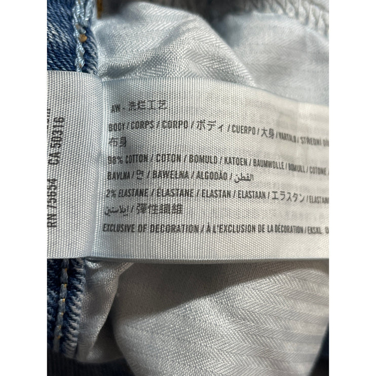 Hollister Women's Blue Medium Wash High Rise Straight Leg Denim Jeans Size 29