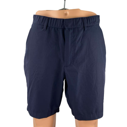 Fabletics Men's Navy Blue Mid Rise Chino Khaki Casual Golf Bermuda Shorts Size M
