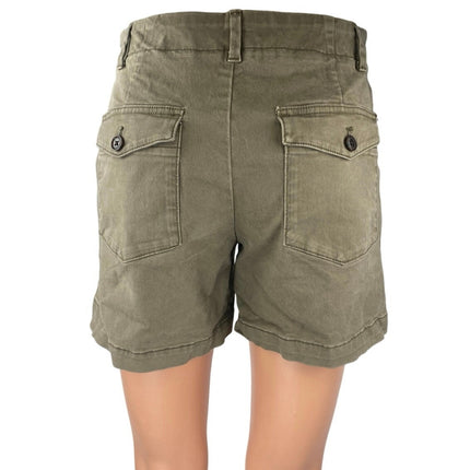 Banana Republic Women's Olive Green Mid Rise Authentic Chino Khaki Shorts Size 0