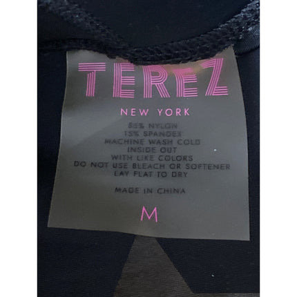 Terez Women's Black Star Starry Yoga Workout Running Athletic Leggings Pants M