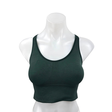 Tory Sport Black Sleeveless Racerback Activewear Sports Bra Crop Tank Top Size S