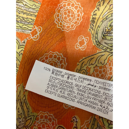 Zara Women's Multicolor Paisley Sleeveless Ruffles Asymmetric Tank Top Size XL