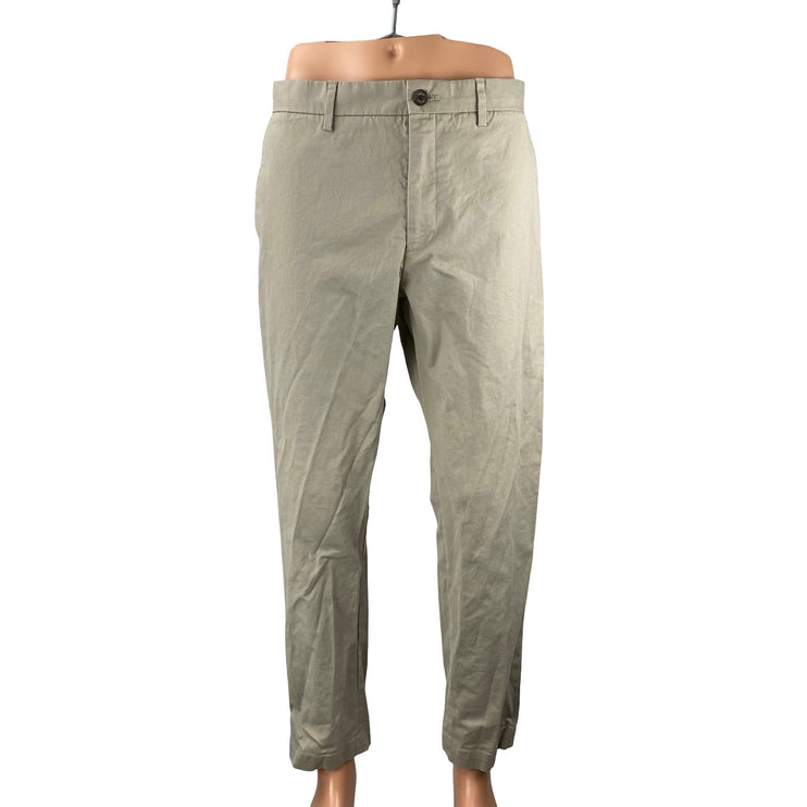 Banana Republic Mason Tapered Men's Khaki Beige Chino Trousers Pants Size 35