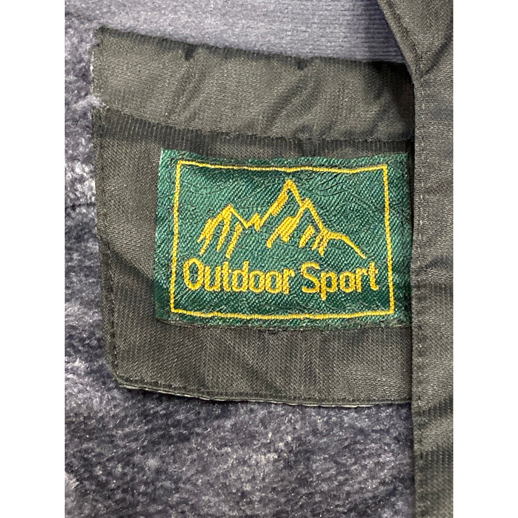 Outdoor Sport Men's Black Full Zip Long Sleeve Hooded Windbreaker Jacket Sz 3XL