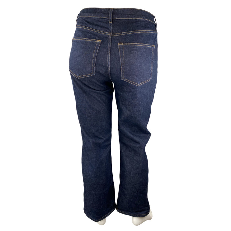 ASOS Women's Blue Dark Wash High Waisted Straight Leg Denim Jeans Size 12