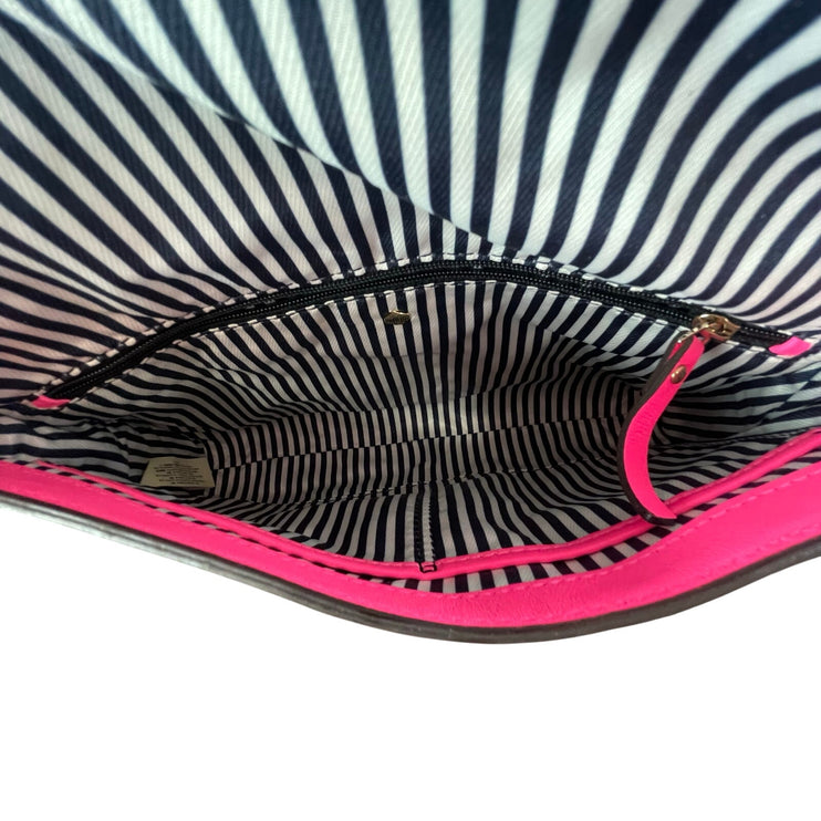 Kate Spade Lincoln Square Garret Leather Colorblock Chain Shoulder Handbag OS