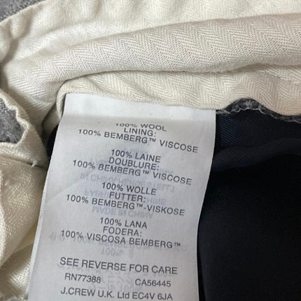 J.Crew Ludlow Slim Women's Gray Mid Rise Straight Leg Cropped Trousers Pants 28