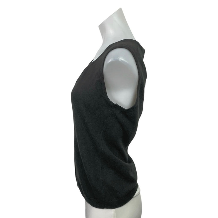 Kim Rogers Cashmalon Women's Black Knit Sleeveless Camisole Cami Tank Top Size M