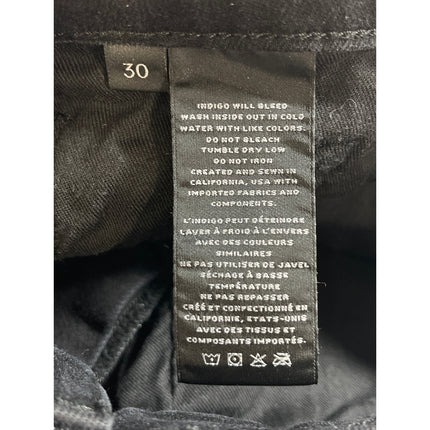 J Brand Women's Black Mid Waist Slim Fit Skinny Leg Denim Jeans Pants Size 30