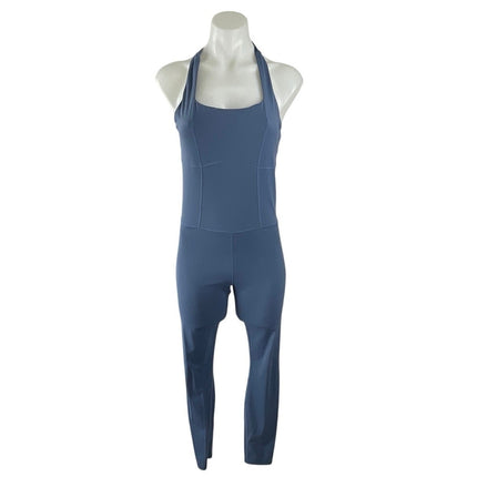 Greyson Tika Blue Sleeveless Yoga Gym Athletic Activewear Tank Romper Jumpsuit S