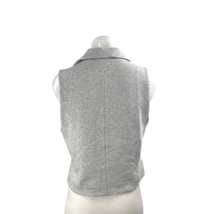 Greyson Gray Collared Sleeveless Button Down Tank  Cardigan Sweater Vest Top M