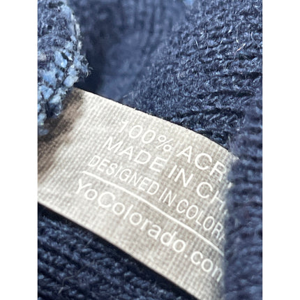 Unisex Blue Colorado State University Blue Moon Striped Knit Pom Pom Beanie OS