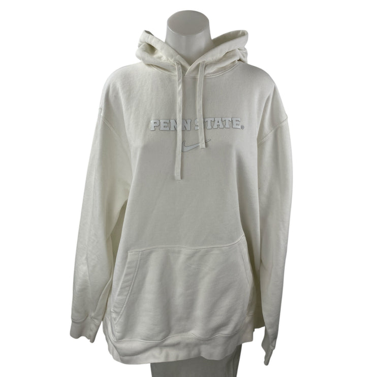 Nike Penn State Women's White Hoodie Hooded Pullover Sweatshirt Top Size XXL
