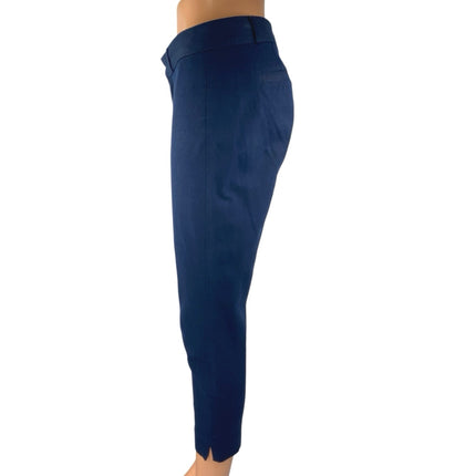 Banana Republic Sloan Women's Blue Skinny Mid Rise Crop Trousers Dress Pants 2P