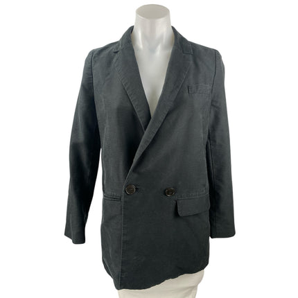Madewell Women Gray Long Sleeve Double Breasted Notch Blazer Coat Jacket Size XS