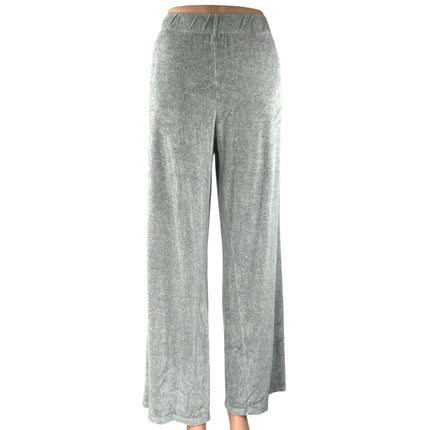 Bella Dahl Women's Gray High Rise Yoga Lounge Trousers Wide Leg Pants Size M