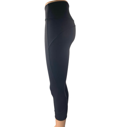 Lululemon In Movement Women's Black Crop Yoga Athletic Leggings Pants Size 4
